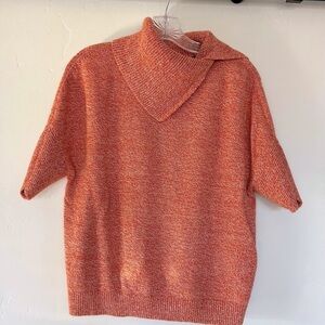 CAbi xs orange short sleeve sweater